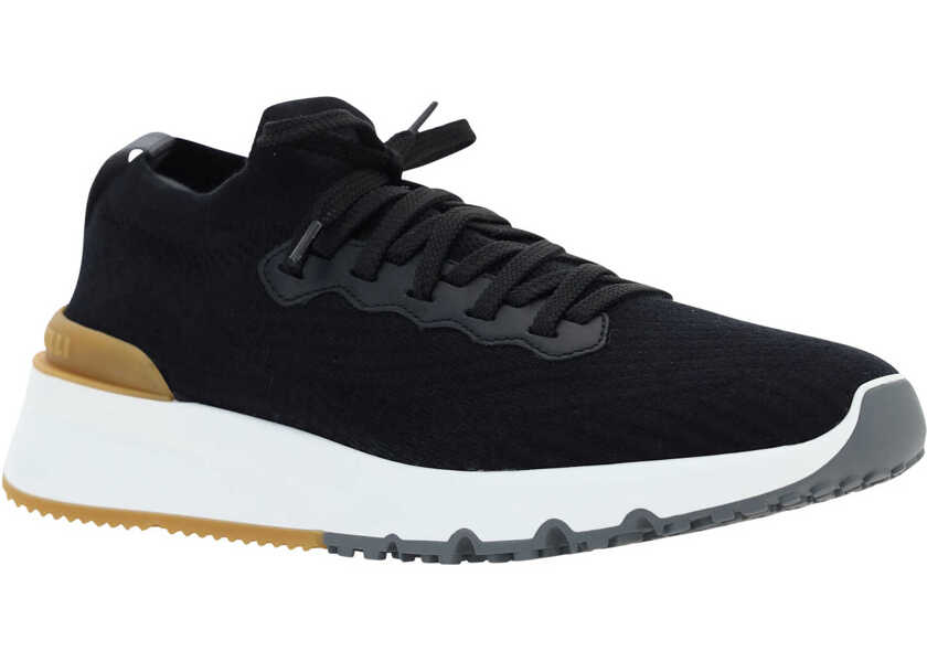 Sneakers Brunello Cucinelli Cotton Sneakers NERO Barbati (BM 10039295) 2
