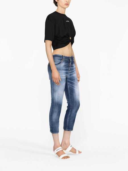 Blugi skinny DSQUARED2 Jean Cool Girl BLUE Femei (BM 10040348) 4