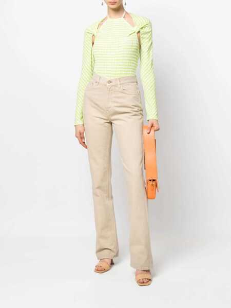 Body-uri JACQUEMUS Knots Bodysuit GREEN Femei (BM 10042118) 2