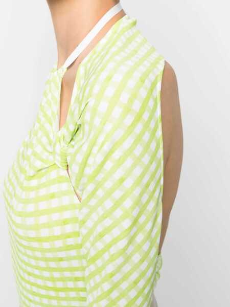 Body-uri JACQUEMUS Knots Bodysuit GREEN Femei (BM 10042118) 5