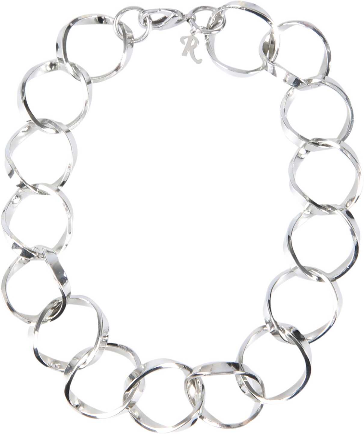 Raf Simons Linked Rings Necklace SILVER image14