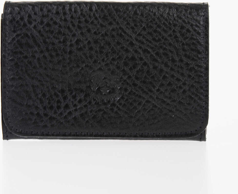 IL BISONTE Textured Leather Wallet Black