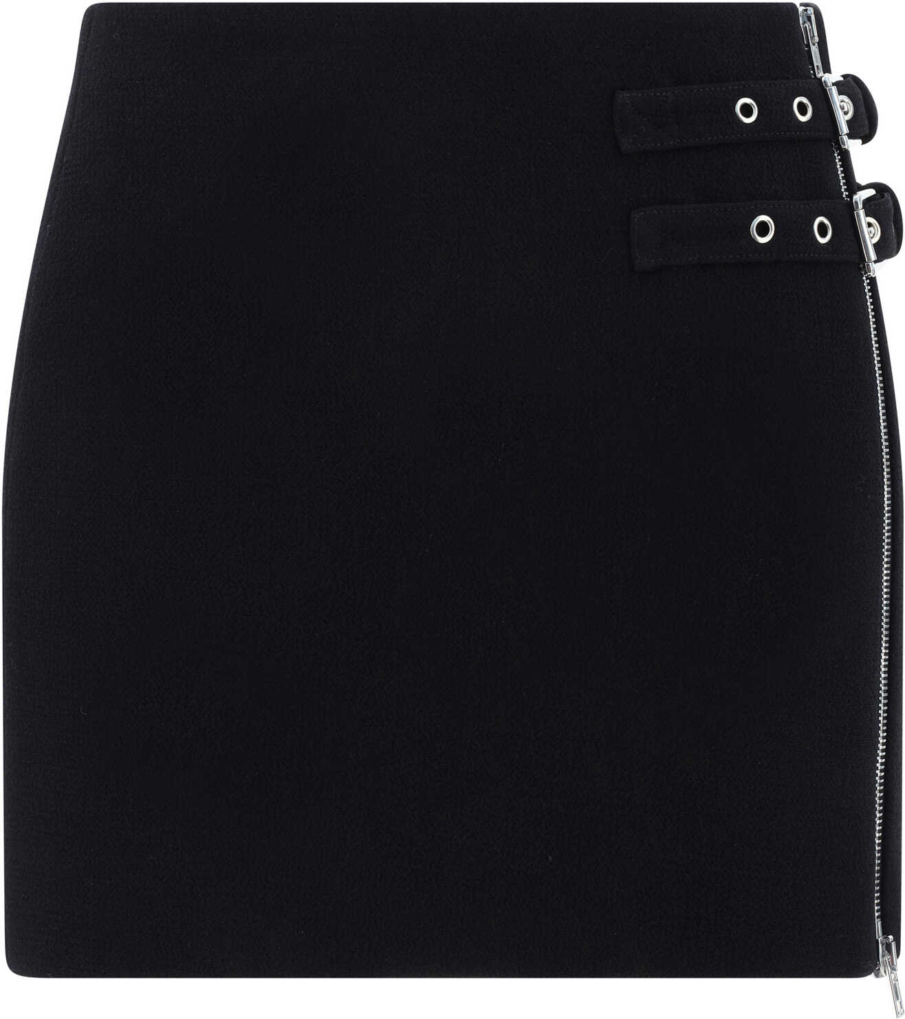 Alessandra Rich Tweed Mini Skirt BLACK