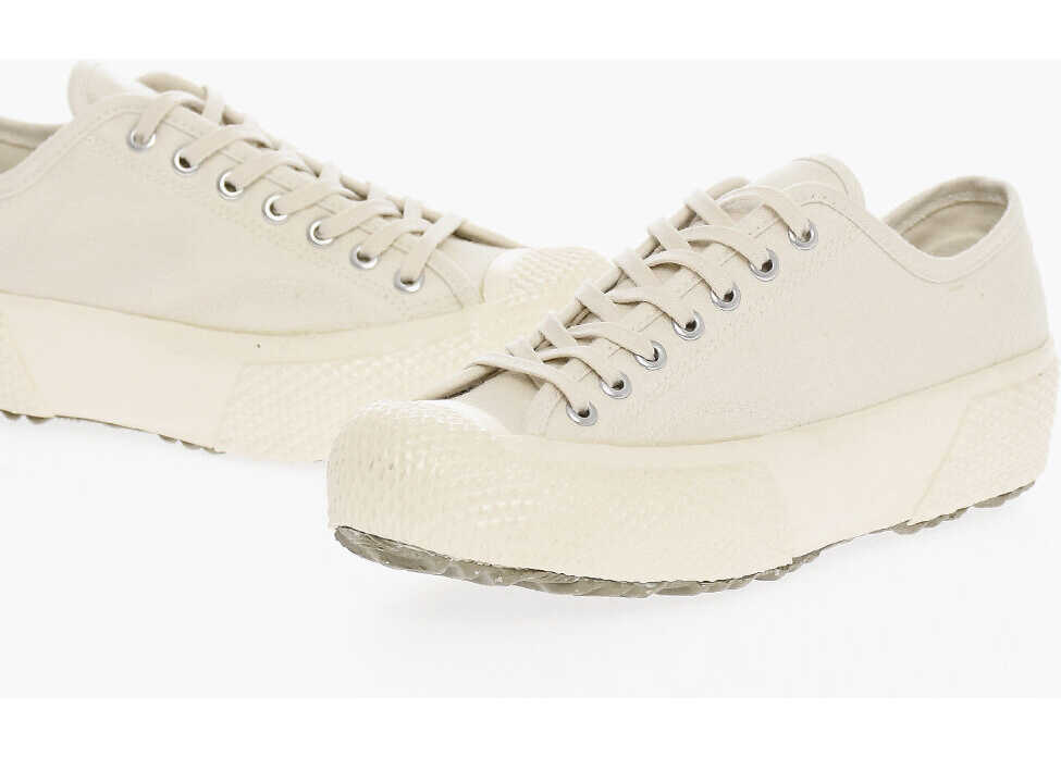 Superga Artifact Low-Top Fabric Sneakers With Rubber Sole White
