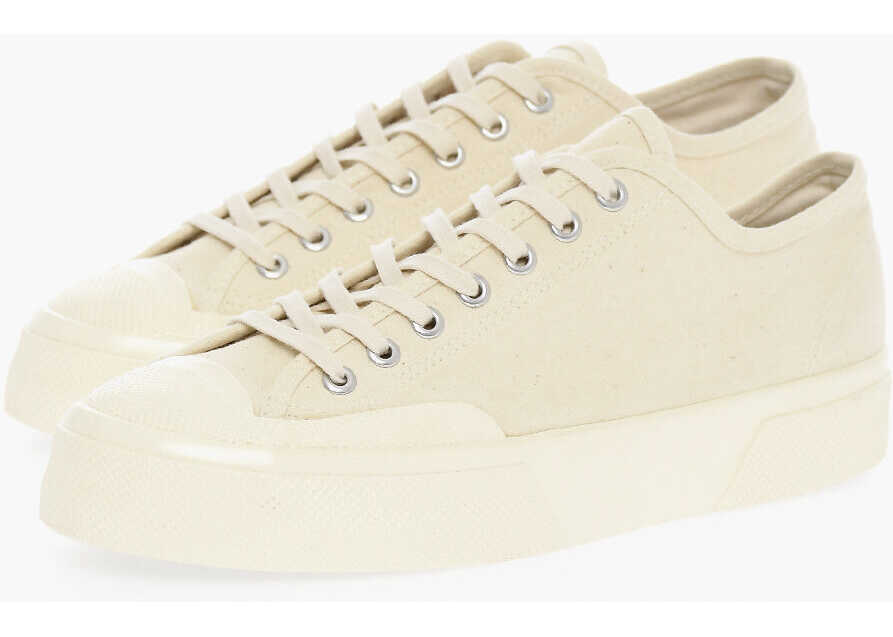 Superga Artifact Low-Top Canvas Sneakers With Rubber Soles White