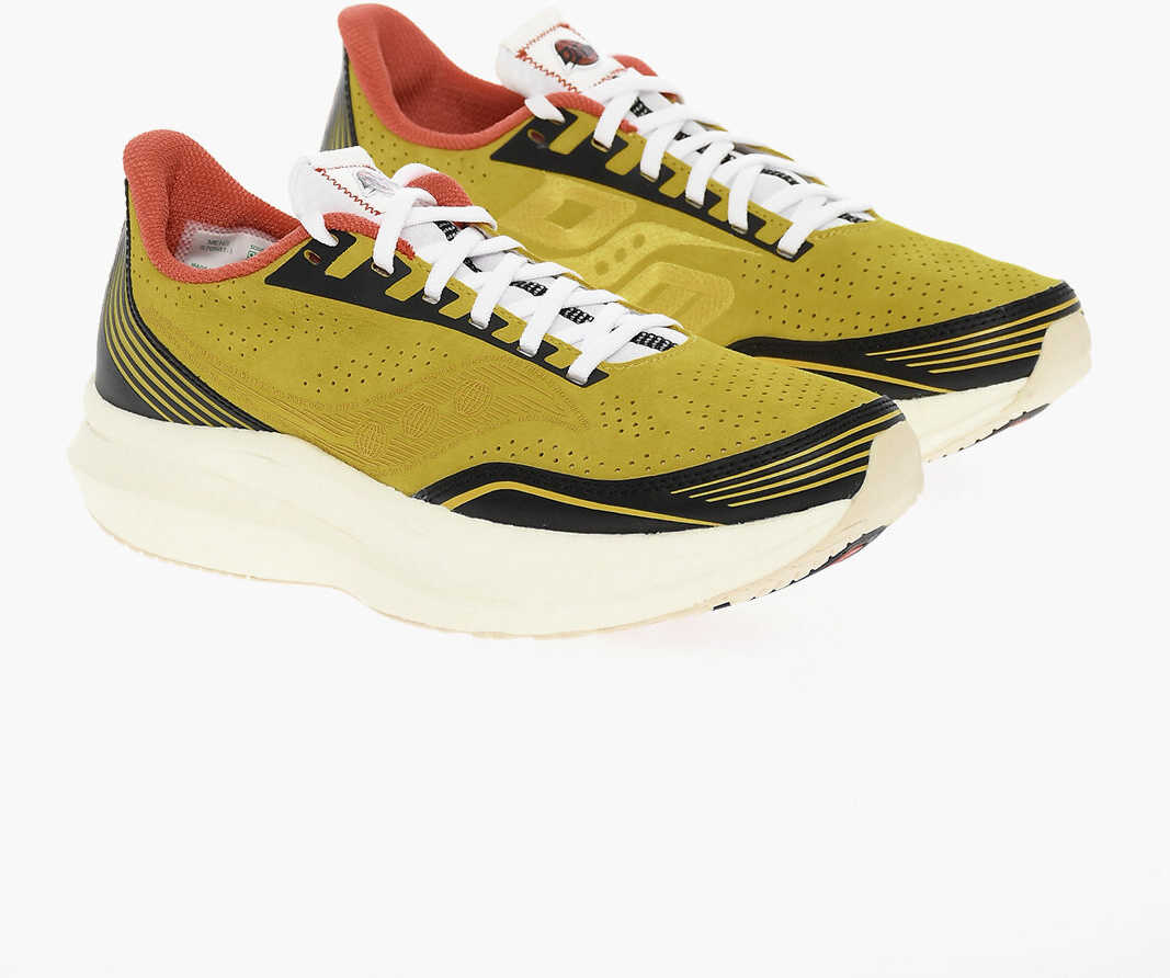 Saucony Diet Starts Monday Low-Top Endorphin Pro Sneakers With Rubbe Yellow