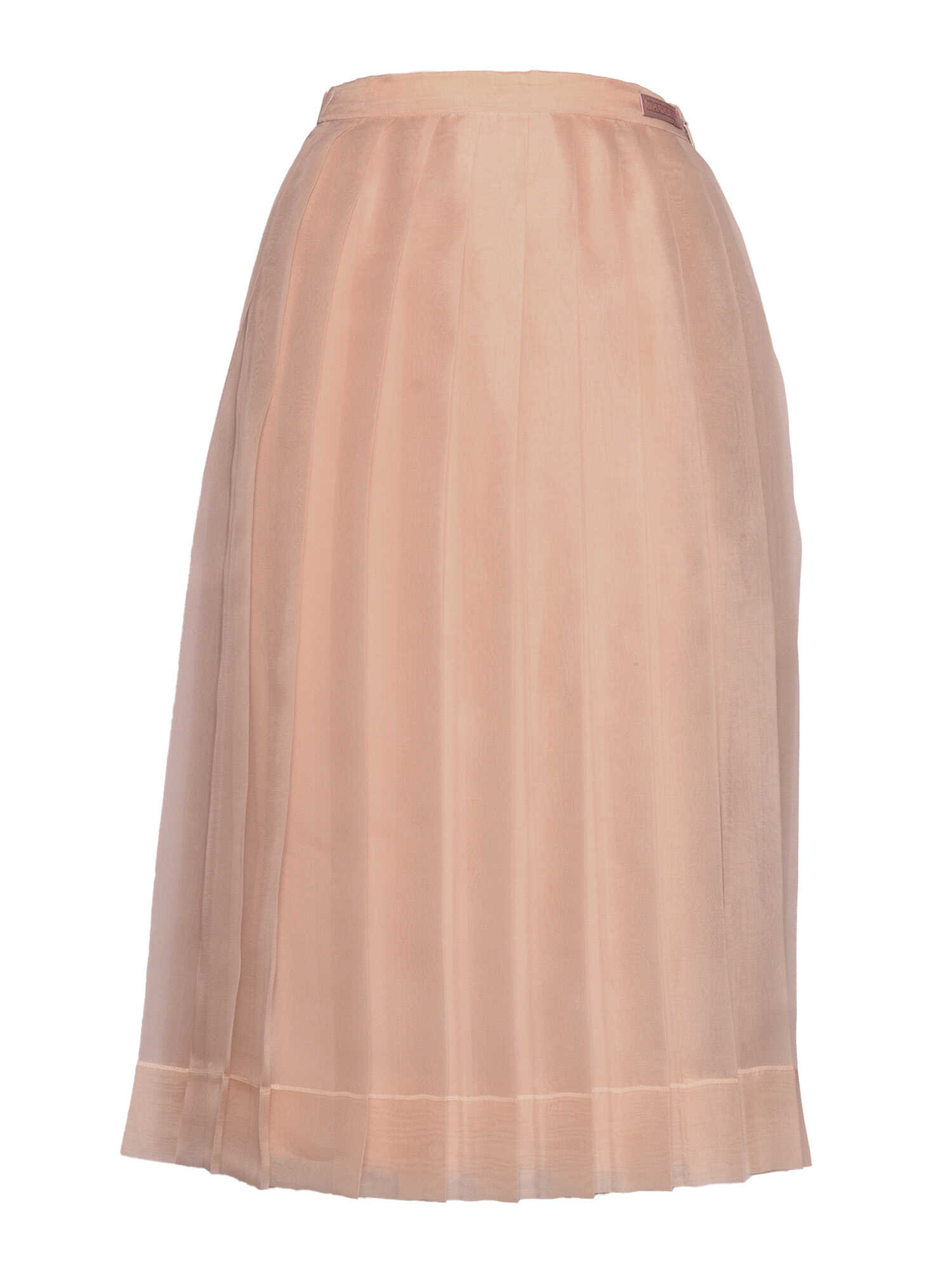 Gucci Shiny Silk Organza skirt Pink