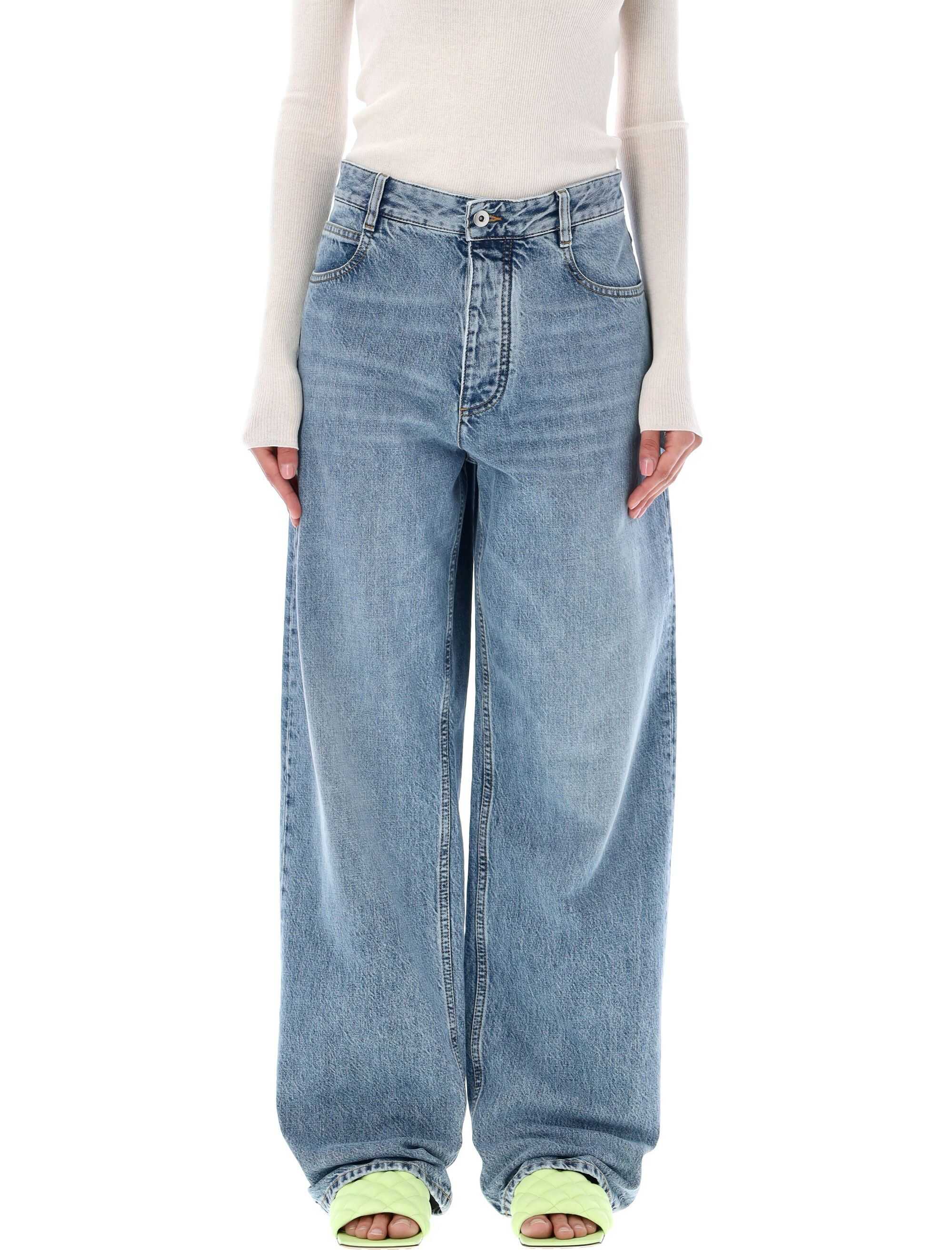 Bottega Veneta Denim wide leg jeans Blue