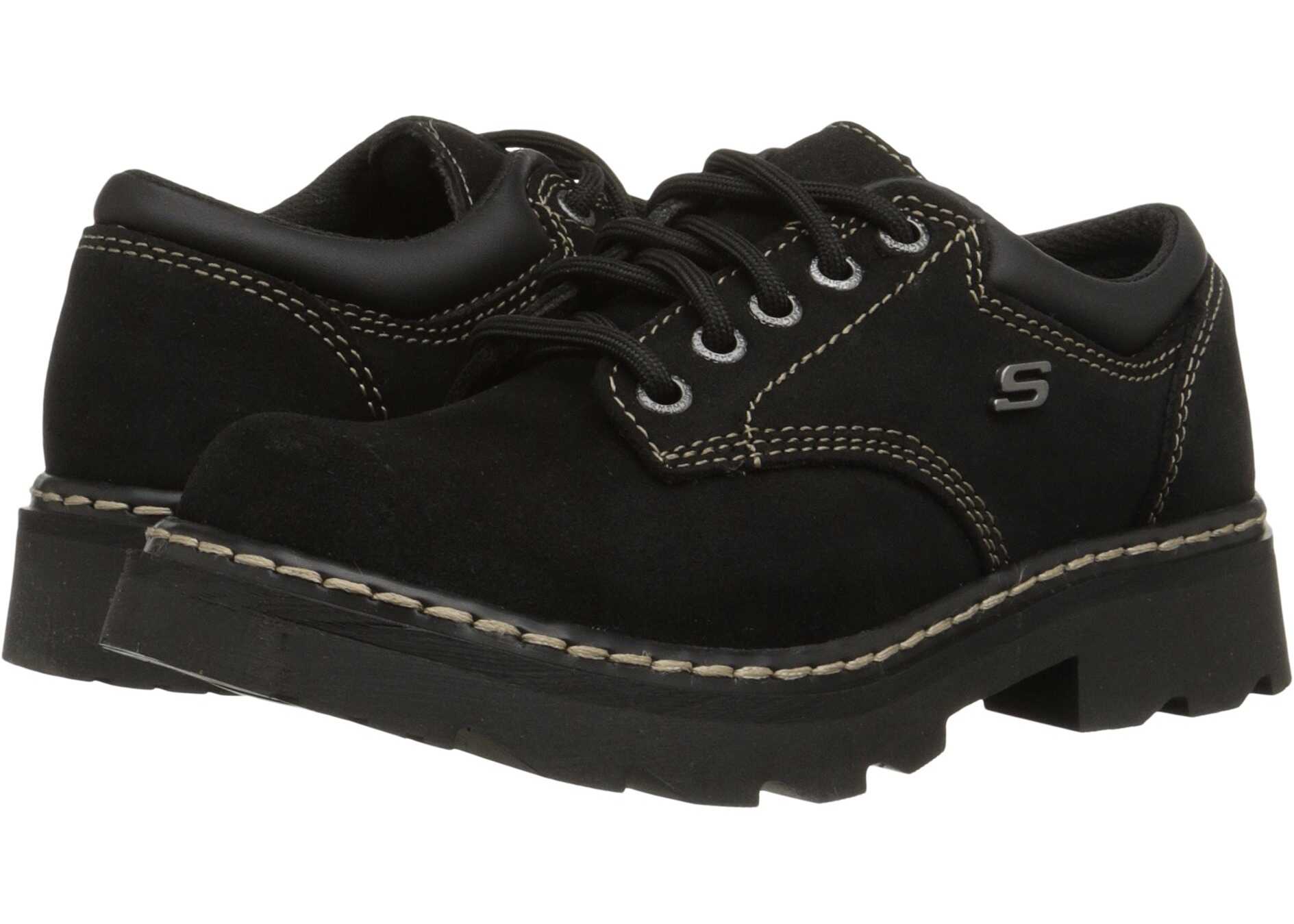 SKECHERS Parties - Mate Black Scuff Resistant Leather