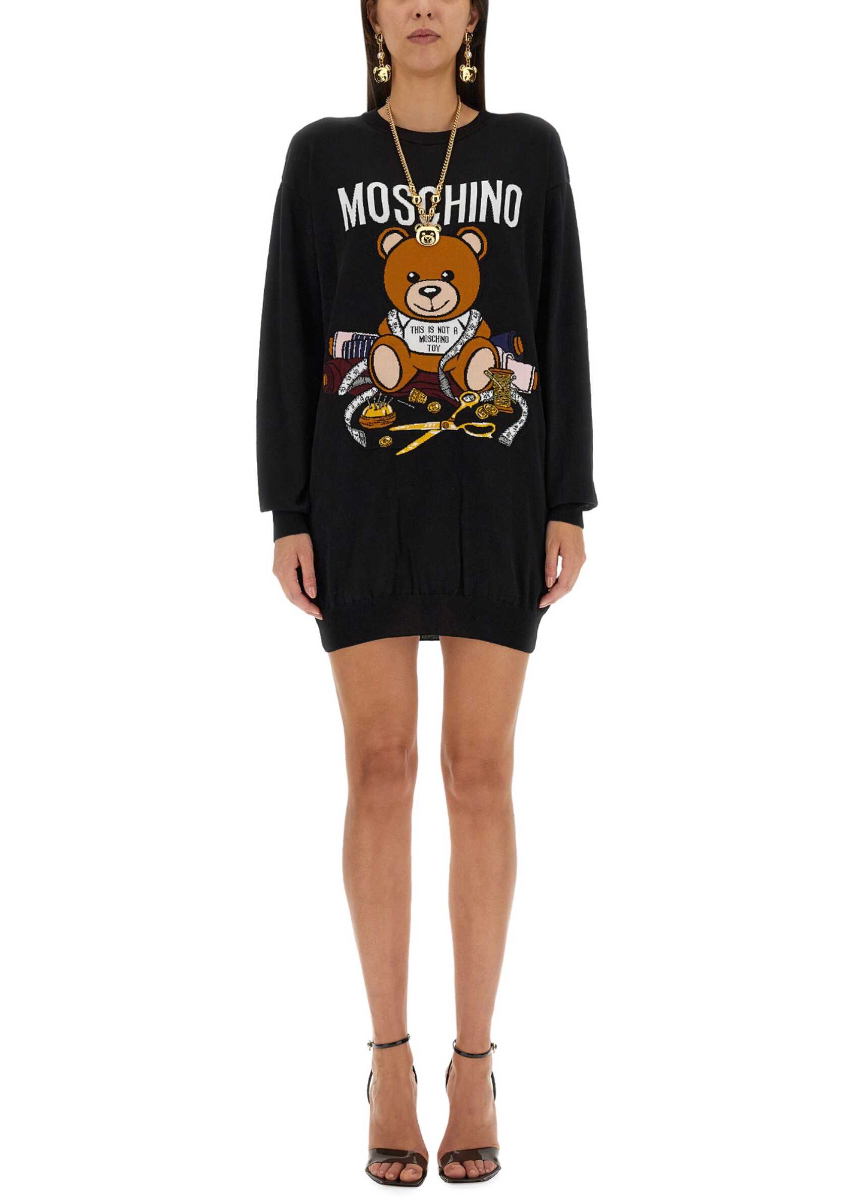 Moschino Teddy Bear Dress BLACK