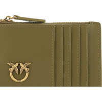 Portofele Pinko Dama - Portofele Pinko Card Case VERDE ABETE-ANTIQUE GOLD Femei (BM 10082336) - B-mall.ro