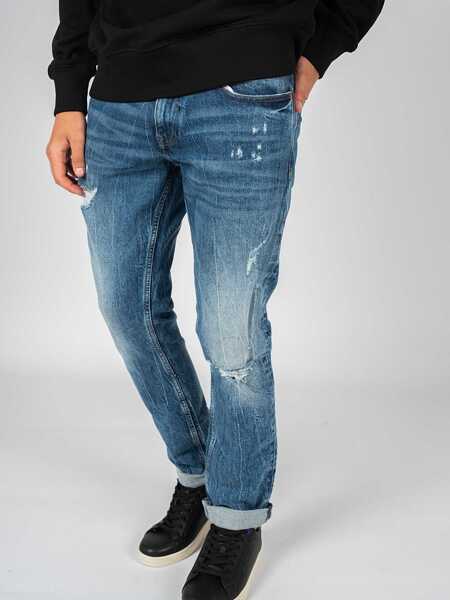 Pantaloni casual Tommy Hilfiger Scanton DM0DM13202 Niebieski Barbati (BM 10082750) 7