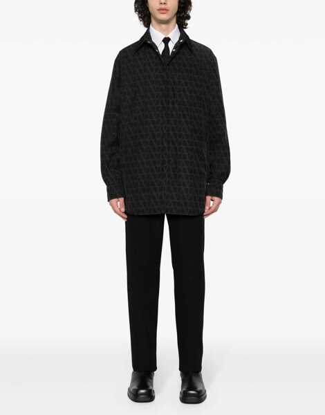 Camasi Valentino Garavani Vlogo Shirt BLACK Barbati (BM 10084439) 2