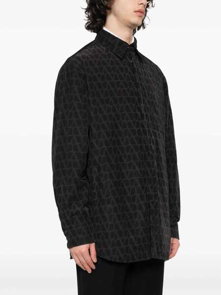 Camasi Valentino Garavani Vlogo Shirt BLACK Barbati (BM 10084439) 3