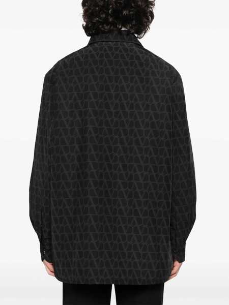 Camasi Valentino Garavani Vlogo Shirt BLACK Barbati (BM 10084439) 4