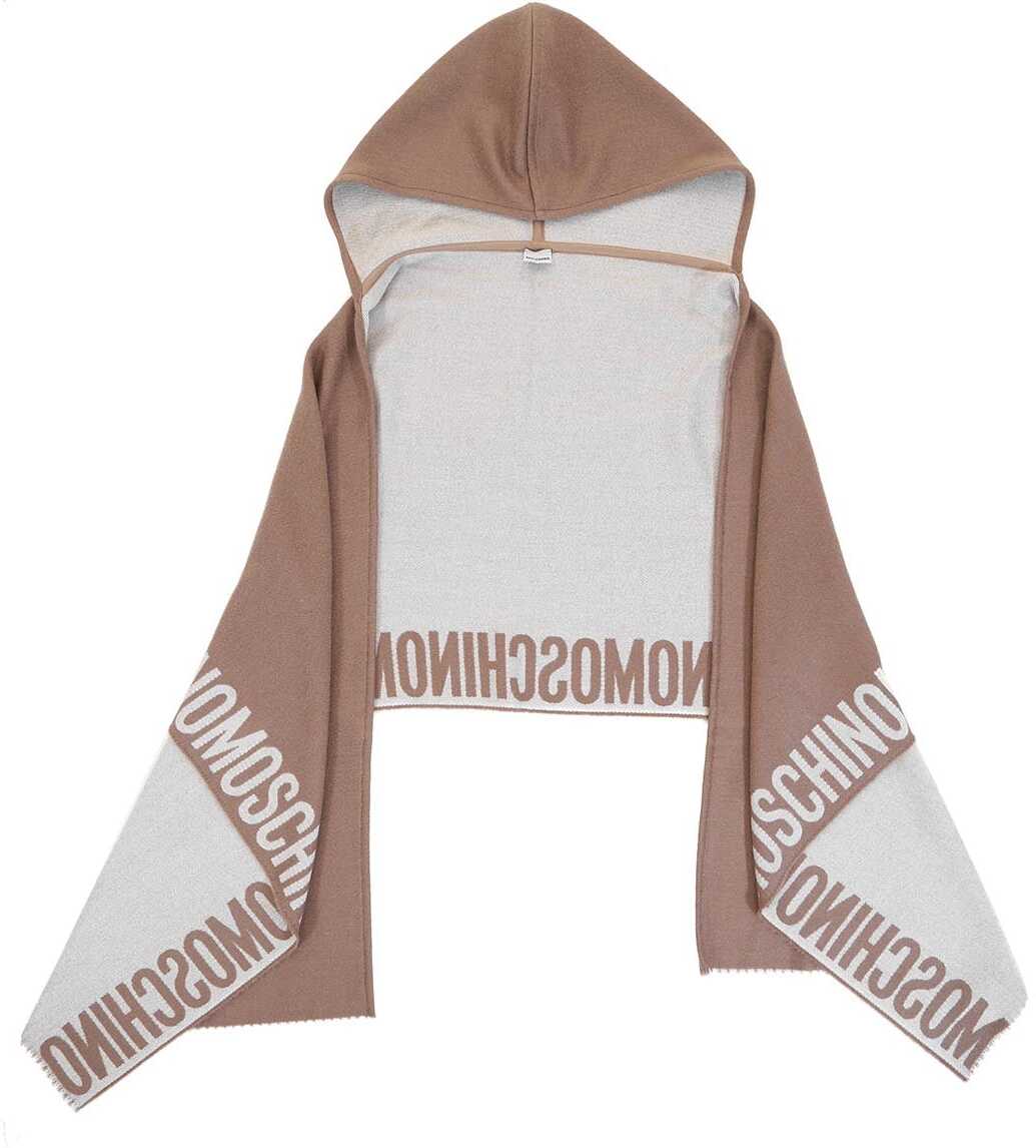 Moschino Knit cape Brown