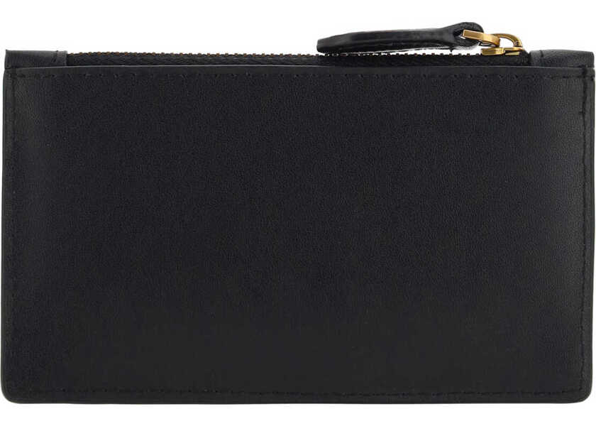 Portofele Pinko Card Case NERO-ANTIQUE GOLD Femei (BM 10085582) 2
