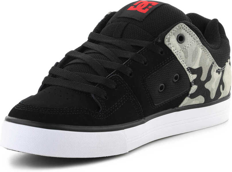 Tenisi DC Pure Black Camouflage SKATE SHOES Black/Khaki Barbati (BM 10089305) 4
