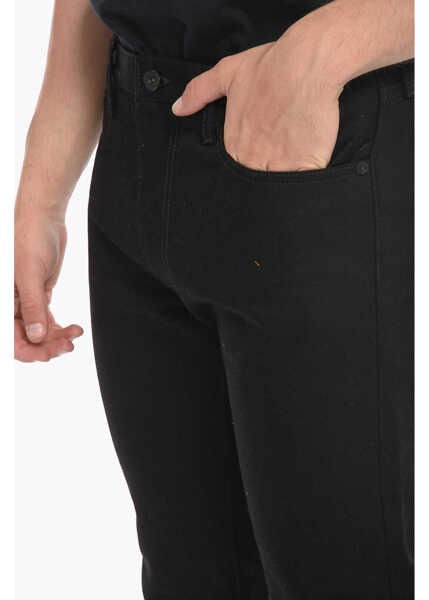 Blugi slim fit Off-White Permanent Cotton Single Arrow Slim Fit Denims 16Cm Black Barbati (BM 10089398) 3