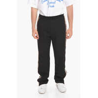Pantaloni de trening Cotton Blend Sweatpants With Side Logo Bands Barbati