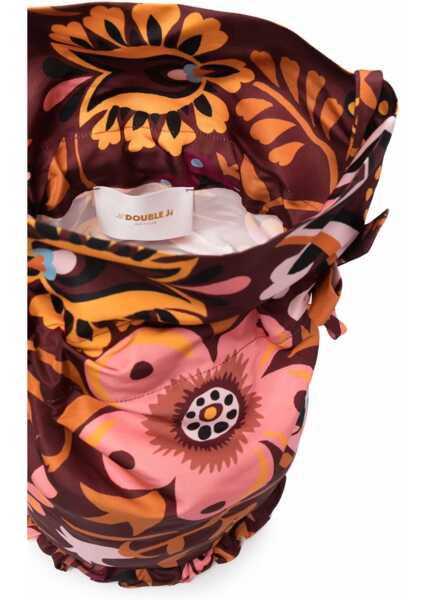 Genti tip postas La DoubleJ Patterned Bucket Bag With Ruffle Details Multicolor Femei (BM 10092299) 5