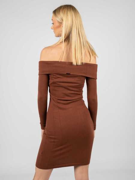 Rochii casual GUESS W1YK0HZ2V40 Brzowy Femei (BM 10092683) 4