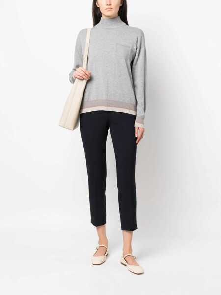 Pantaloni Peserico Slim-fit pants Blue Femei (BM 10095155) 2