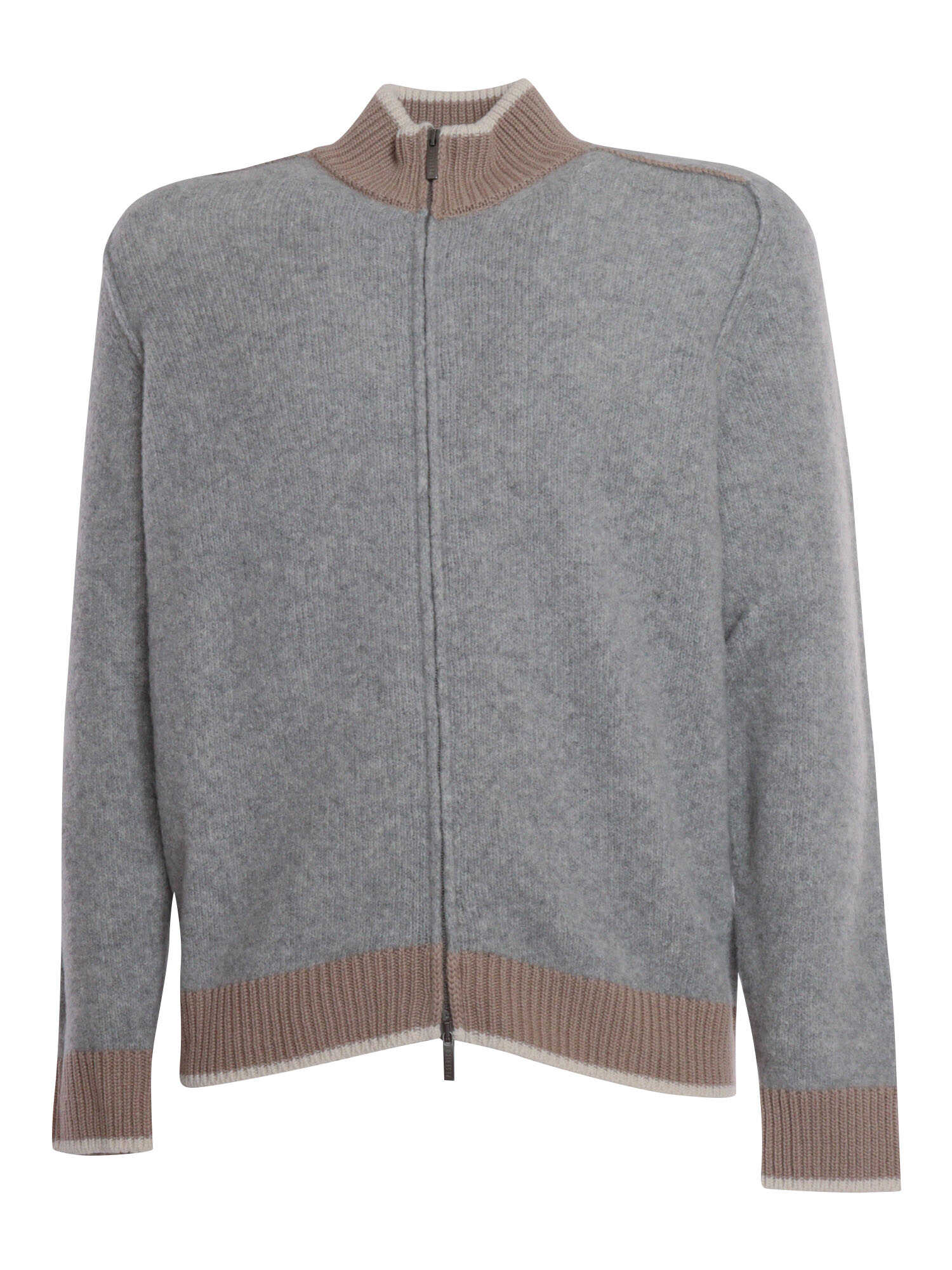 Peserico Knitted cardigan Gray