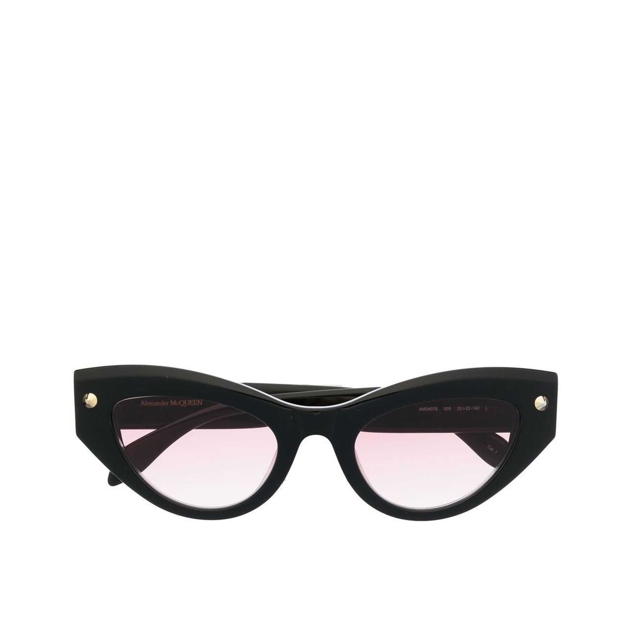 Alexander McQueen Cat-Eye Sunglasses Black