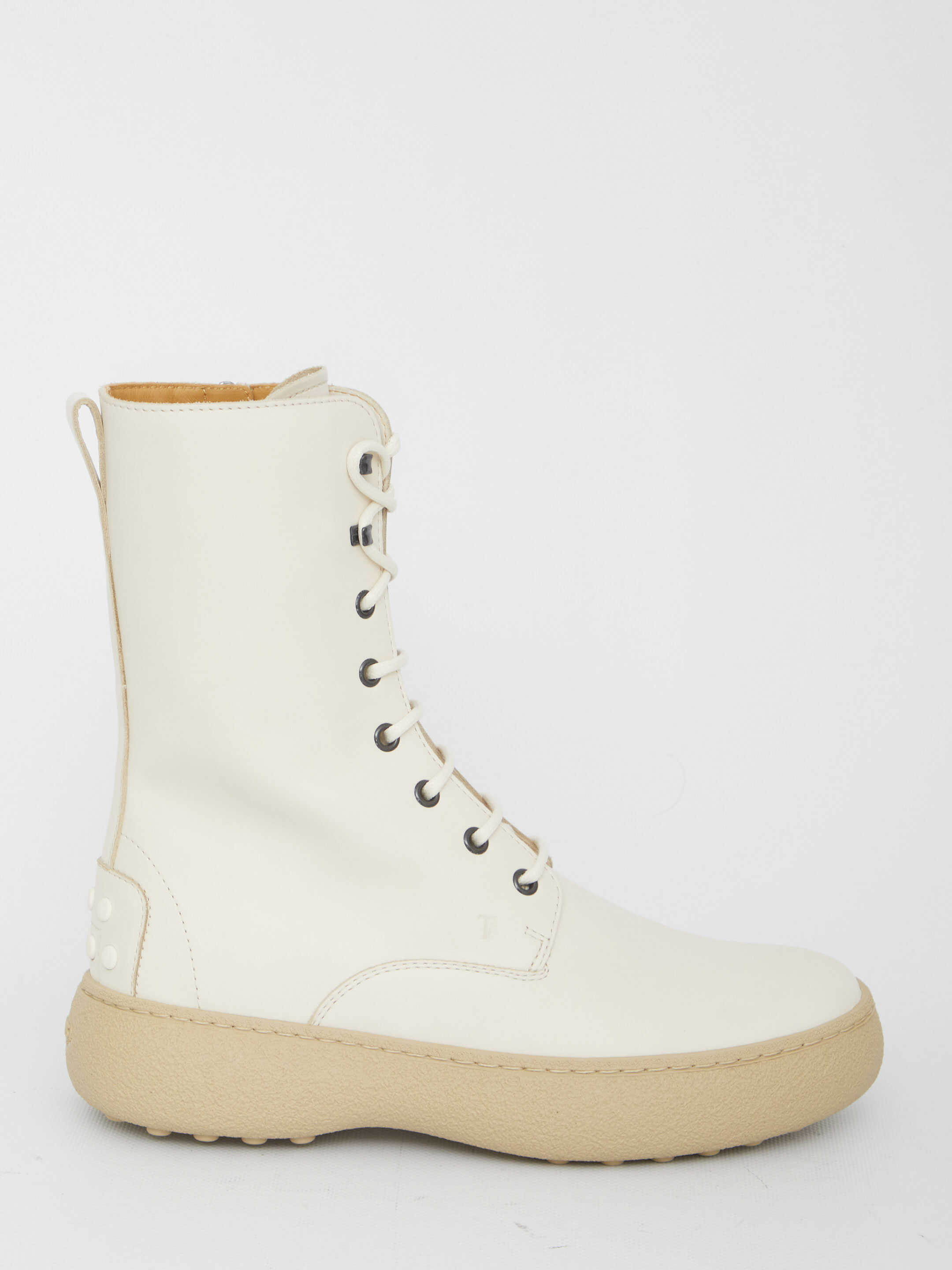 TOD\'S Winter Gommini Ankle Boots CREAM