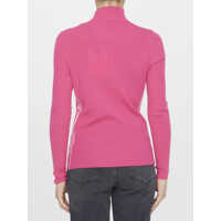 Tricouri Polo Moncler Dama - Tricouri Polo Moncler Wool Zip-Up Polo Neck Jumper FUCHSIA Femei (BM 10096553) - B-mall.ro