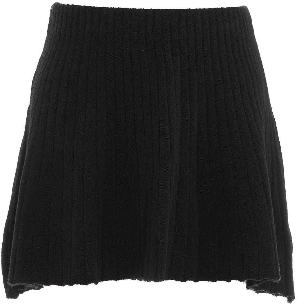 AKEP Knitted mini skirt Black