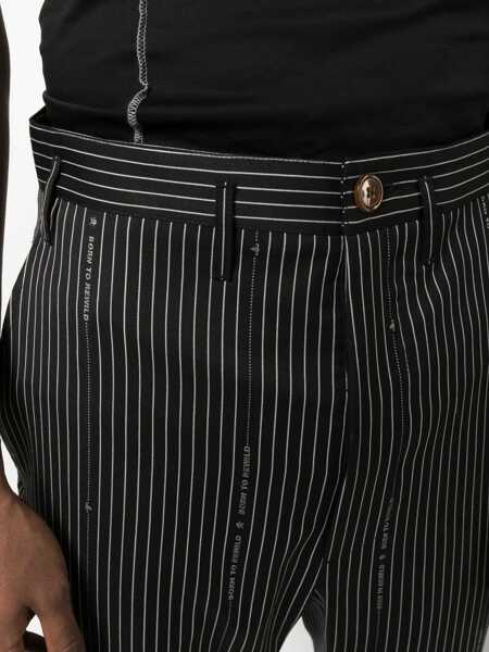 Pantaloni casual Vivienne Westwood Cruise Cropped Pants BLACK Barbati (BM 10097663) 5