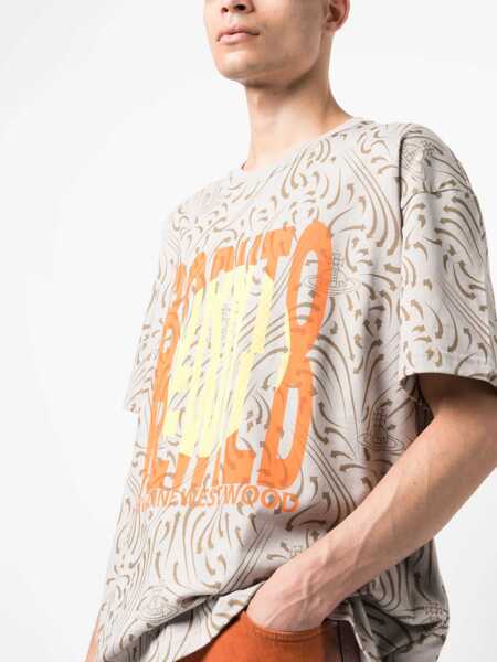 Tricouri Vivienne Westwood Born To Rewild T-Shirt GREY Barbati (BM 10097669) 5