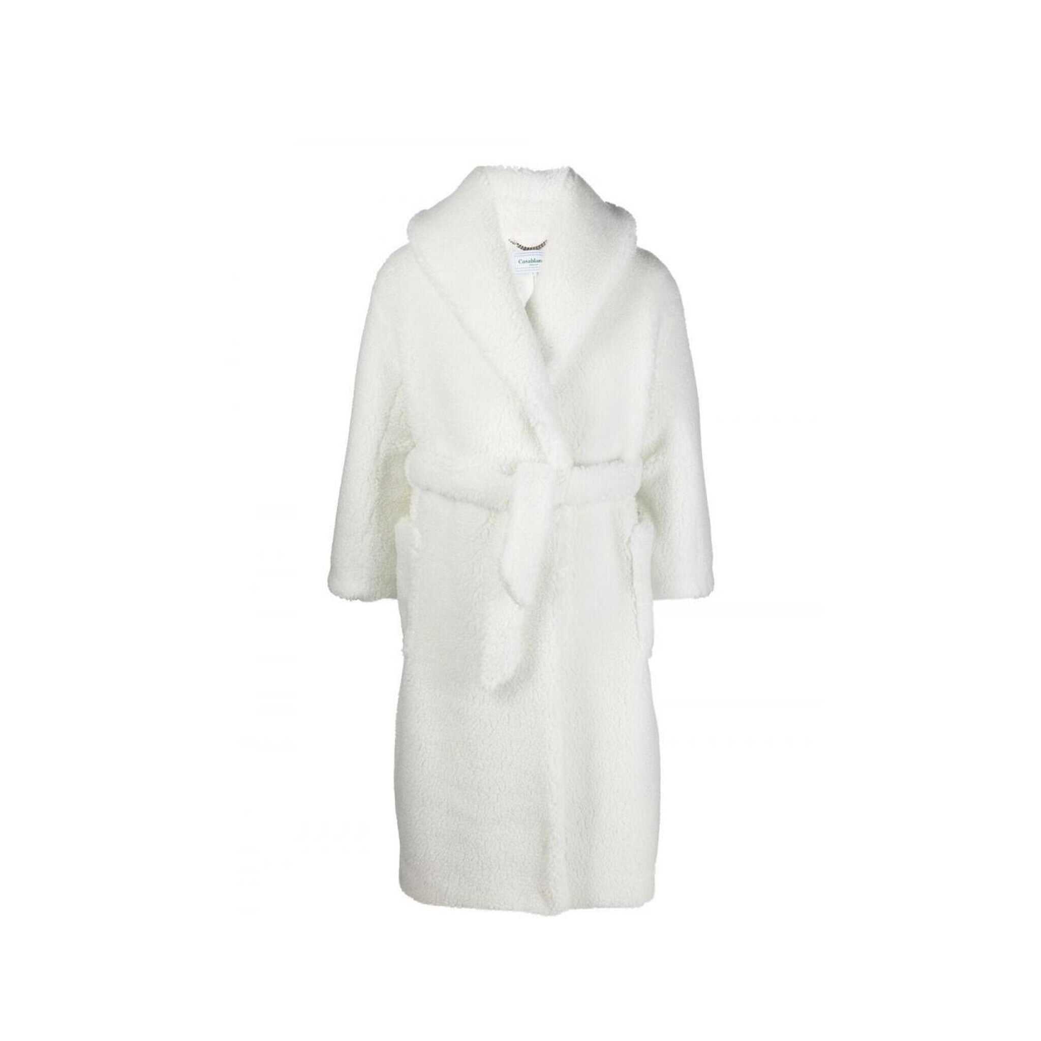 Casablanca Casablanca Teddy-Texture Coat White