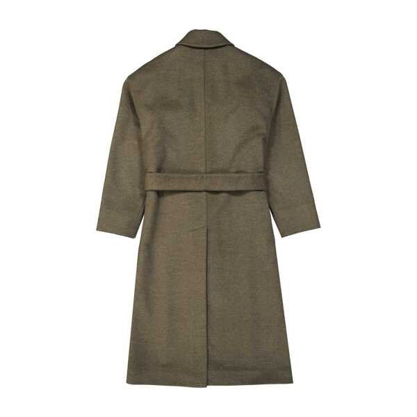 Paltoane Brunello Cucinelli Brunello Cucinelli Wool And Cashmere Coat Green Femei (BM 10099169) 2