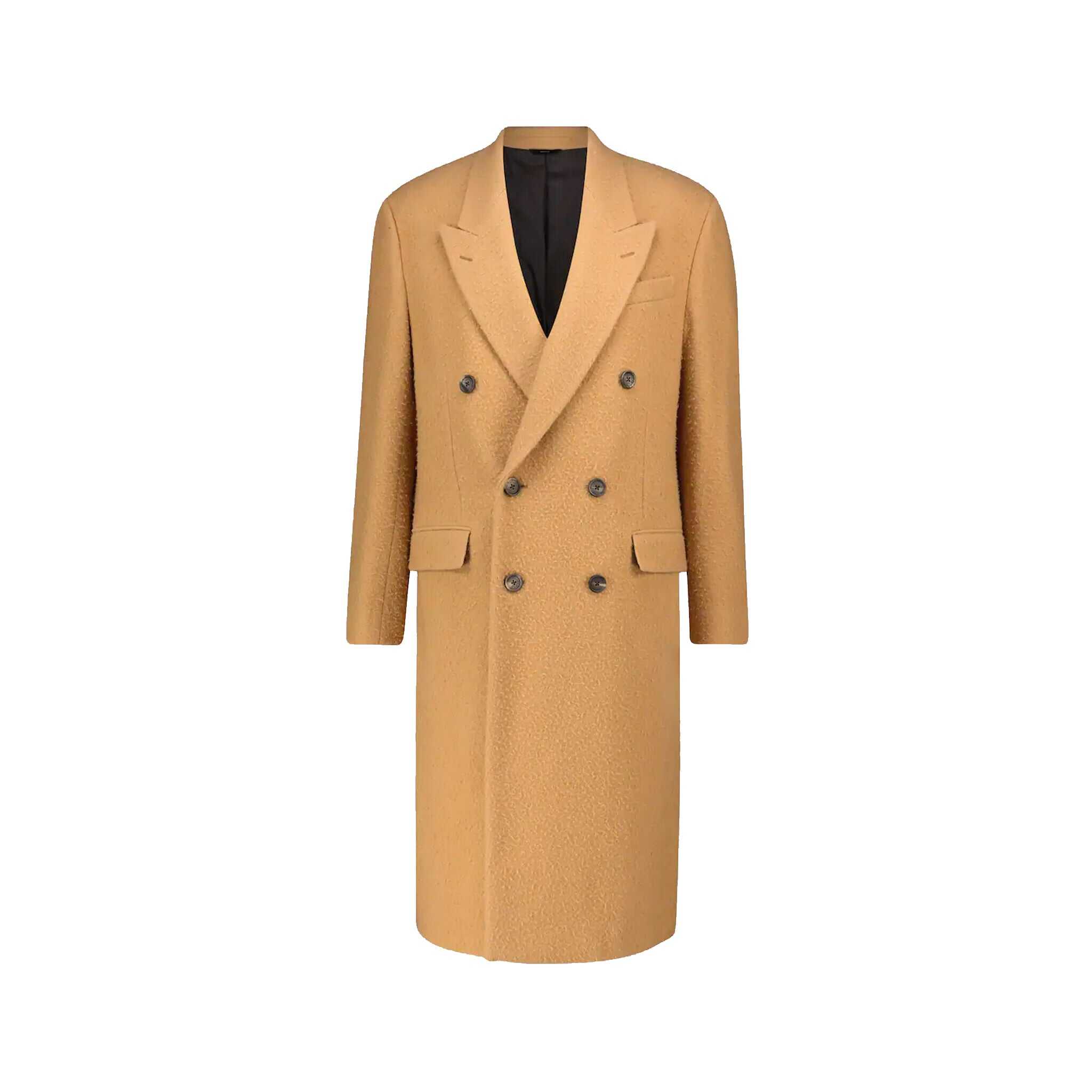 Fendi Fendi Wool Long Coat Brown