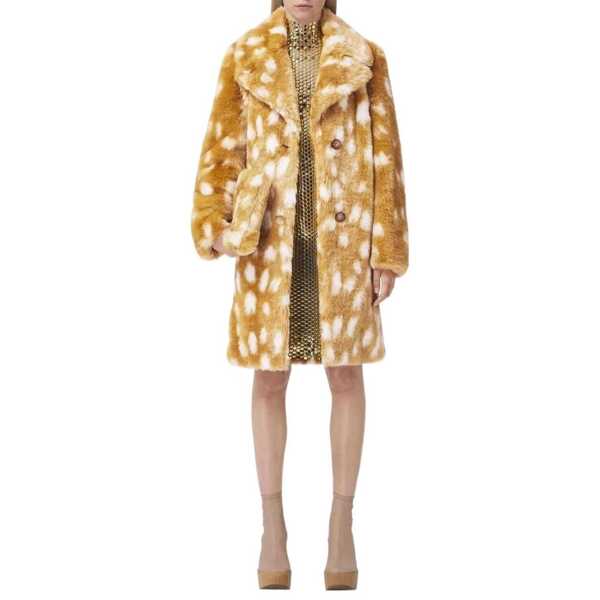 Paltoane Burberry Burberry Faux Fur Coat Beige Femei (BM 10099421) 2