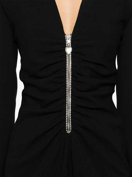Salopete Saint Laurent Saint Laurent Long Sleeves Jumpsuit Black Femei (BM 10099526) 5