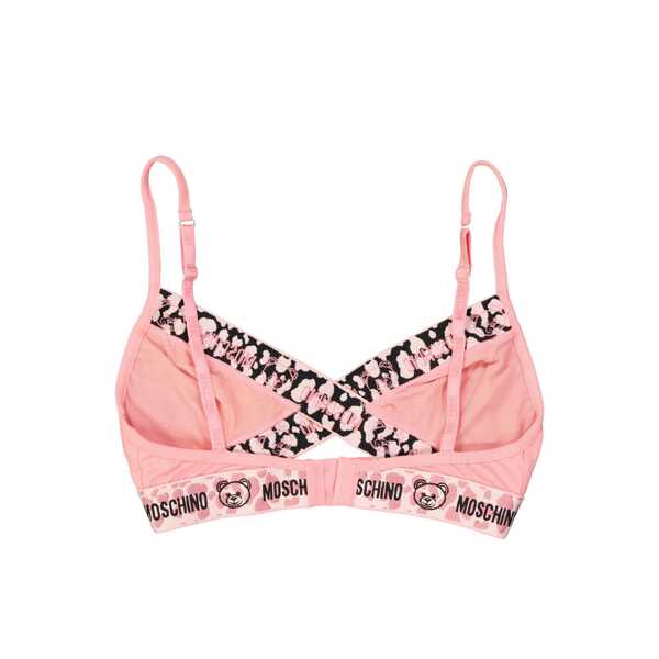 Sutiene Moschino Moschino Underwear Triangle Bra Pink Femei (BM 10100087) 2