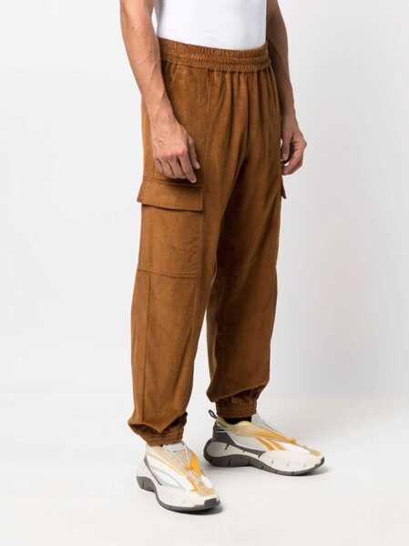 Pantaloni Marcelo Burlon Marcelo Burlon County Of Milan Velvet Pants Brown Barbati (BM 10100678) 3