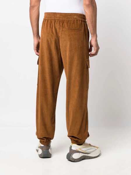 Pantaloni Marcelo Burlon Marcelo Burlon County Of Milan Velvet Pants Brown Barbati (BM 10100678) 4