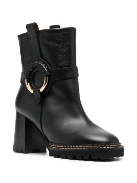 Bocanci Chloe See By Chloe Hana Leather Boots Black Femei (BM 10101233) 2