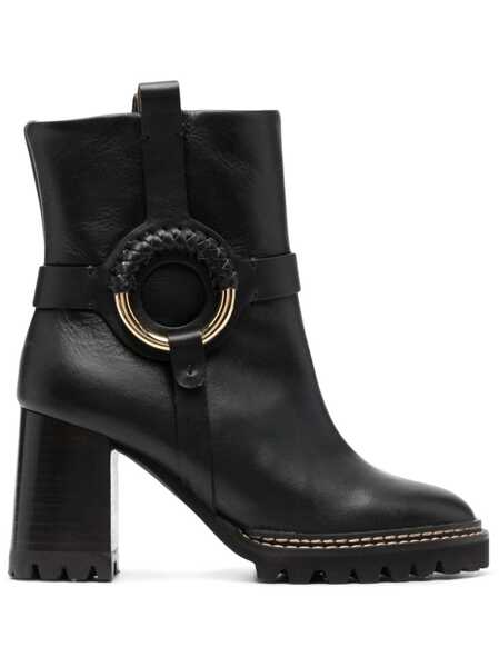 Bocanci Chloe See By Chloe Hana Leather Boots Black Femei (BM 10101233) 1