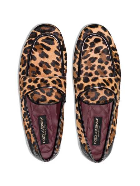 Mocasini Dolce & Gabbana Dolce & Gabbana Leopard Print Pony Hair Loafers Brown Barbati (BM 10101425) 4