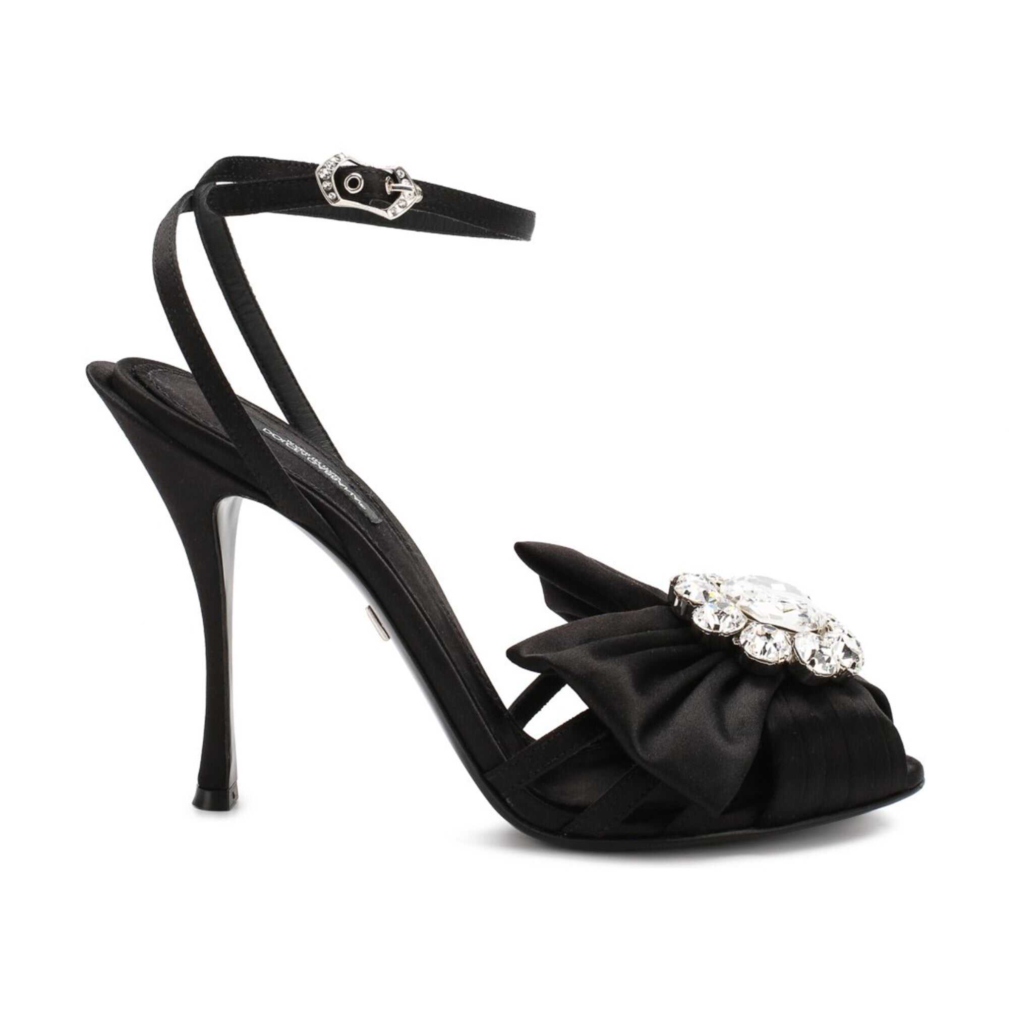 Dolce & Gabbana Dolce & Gabbana Bette Crystal Sandals Black