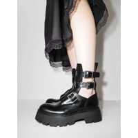 Bocanci Alexander McQueen Dama - Bocanci Alexander McQueen Alexander Mcqueen Rave Leather Boots Black Femei (BM 10101893) - B-mall.ro