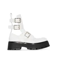 Bocanci Alexander Mcqueen Leather Ankle Boots Femei