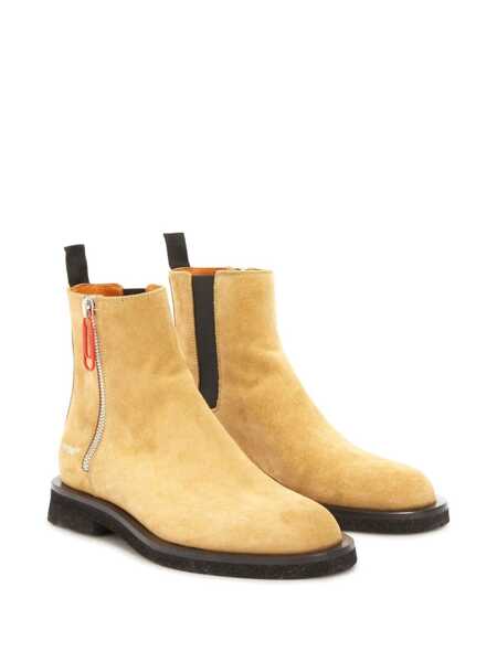 Bocanci casual Off-White Off-White Suede Ankle Boots Beige Barbati (BM 10102106) 2