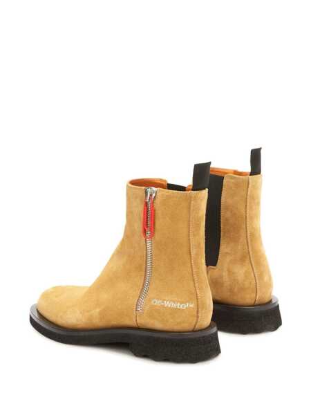 Bocanci casual Off-White Off-White Suede Ankle Boots Beige Barbati (BM 10102106) 3